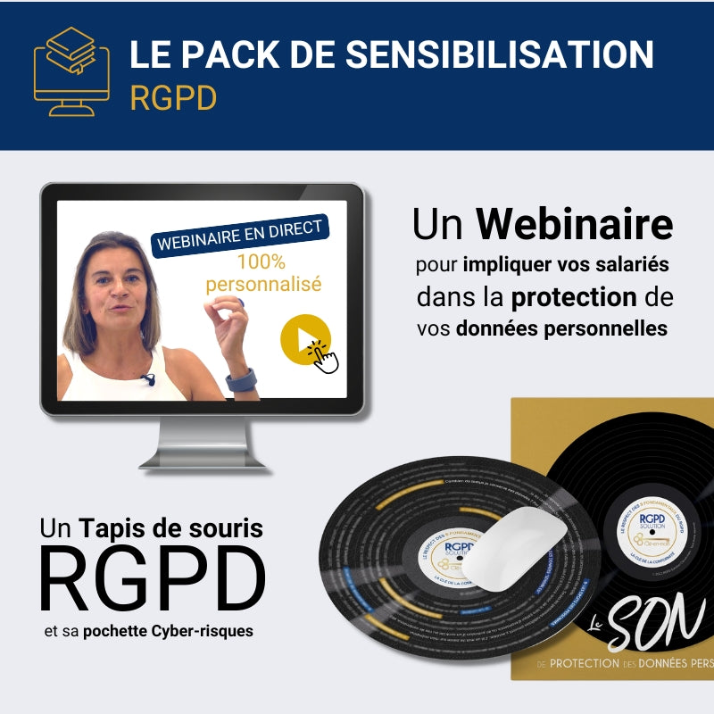 Pack de sensibilisation RGPD (Webinaire + Tapis de Souris RGPD)